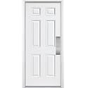 Deck the Door Decor | Door Push Plate - Screw Mount - Multiple Sizes &amp; Finishes (Satin Nickel, 3 x 12)