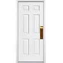 Deck the Door Decor | Door Push Plate - Screw Mount - Multiple Sizes &amp; Finishes (Shiny Brass, 4 x 16)