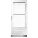 Deck the Door Decor Storm Door Protection Plate – Anodized Aluminum Kick Plate – Screw Mount – Durable Door Protection – Satin Nickel – 3" x 34"