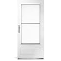 Deck the Door Decor Storm Door Protection Plate – Anodized Aluminum Kick Plate – Screw Mount – Durable Door Protection – Satin Nickel – 1.5" x 30"