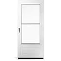 Deck the Door Decor Storm Door Protection Plate – Anodized Aluminum Kick Plate – Screw Mount – Durable Door Protection – Satin Black – 1.5" x 34"