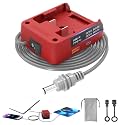 Deckit Starlink Mini Battery Adapter,Compatible with Milwaukee M18 Battery, Portable Power Converter for Off-Grid Internet with Switch, Low Voltage Protection & Multi-Port, Includes 5FT DC Cable & Bag