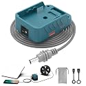 deckit Starlink Mini Battery Adapter,Compatible with Makita 18V Battery, Portable Power Converter for Off-Grid Internet with Switch, Low Voltage Protection & Multi-Port, Includes 5FT DC Cable & Bag