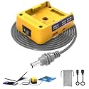 Deckit Starlink Mini Battery Adapter, Compatible with DeWalt 20V MAX Battery, Portable Off-Grid Power Converter w/Switch, Low Voltage Protection &amp; Multi-Port, 5FT DC Cable &amp; Bag