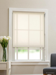 Deco Window Roller Blind Cord Drawn In