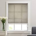 Deco Window Sheer Roller Blinds for Windows (49 Inches W X 84 Inches H, Dark Beige) Roll-Up Shades, Light Filtering, Sun UV Protection Polyester Curtains for Home & Office