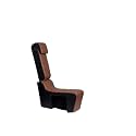 Decode Wooden Car Center Armrest Console Cum External Seat for Innova Crysta (Black and Tan) With 2 Bottle/Glass Holders - No Drilling Required.