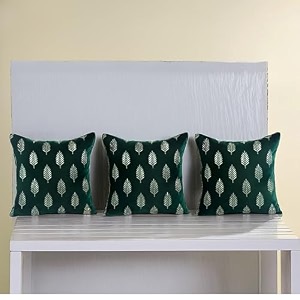 Decoghar Bottle Green Handmade Sofa Cushion Covers