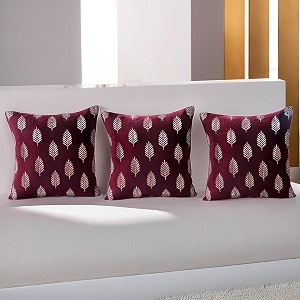 Decoghar Wine Handmade Sofa Cushion Covers