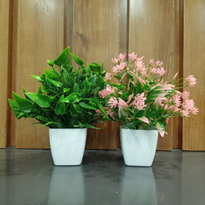 decogreen flower cherry plant home office tabel decor livingr interior design bonsai artificial plant  with pot