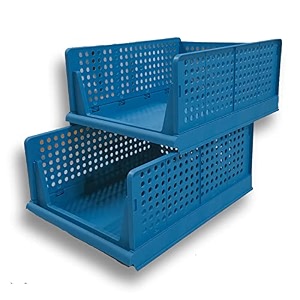 decology plastic rackskitchen cupboardcupboard rackstackable basketwardrobe for clothesmultipurpose organizercloset for bedroomliving roomlaundrybookshelf 1pcscuboard rack -transparent