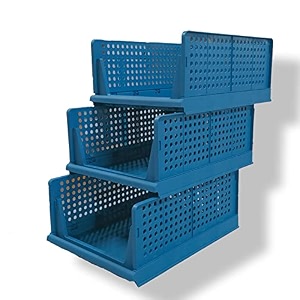 decology plastic rackskitchen cupboardcupboard rackstackable basketwardrobe for clothesmultipurpose organizercloset for bedroomliving roomlaundrybookshelf 1pcscuboard rack -transparent