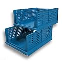 DECOLOGY Plastic Racks/Kitchen Cupboard/Cupboard Rack/Stackable Basket/Wardrobe for Clothes/Multipurpose Organizer/Closet for Bedroom/Living Room/Laundry/Bookshelf (1PCS,Cuboard Rack -(Transparent))