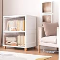 DECOLOGY Plastic Racks/Kitchen Cupboard/Cupboard Rack/Stackable Basket/Wardrobe for Clothes/Multipurpose Organizer/Closet for Bedroom/Living Room/Laundry/Bookshelf (2PCS,Cuboard Rack -(Transparent)