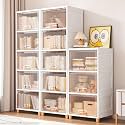 DecoLogy Clothes Organizer for Wardrobe Cupboard Organizer for Clothes Foldable and Stackable Closet Organizer Drawer Organizer for Clothes (6PCS-Small (Mini Drawer Organisers), White)