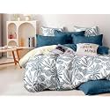 DECOMIZER Super Soft Glace Cotton King Size Double Bed AC Comforter || Blanket || Duvet for All Seasons/Weathers - Pack of 1 - Blue Coconut| TC - 240