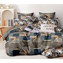 DECOMIZER XXL Microfiber Soft Cotton Super King Size Bedsheet for Double Bed, King Size 108 Inches X 108 Inches, 9 Feet, 275 X 275 cm with 2 Large Size Pillow Covers - CoffeeBlueBox