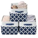 DECOMOMO Storage Bins, Large Fabric Storage Baskets for Shelves 3 Pack