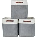 DECOMOMO Extra Large Storage Baskets, 54.5L Fabric Storage Bins 3 Pack
