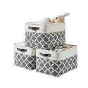 DECOMOMO Storage Bins, Large Fabric Storage Baskets for Shelves 3 Pack