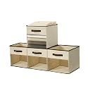 DECOMOMO Storage Bins, Cube Storage Bin with Window