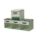 DECOMOMO Storage Bins, Cube Storage Bin with Window
