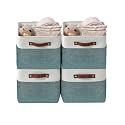 DECOMOMO Storage Bins, Large Fabric Storage Baskets for Shelves 4 Pack