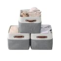 DECOMOMO Storage Bins, Extra Large Fabric Storage Baskets for Shelves 3Pack