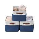 DECOMOMO Storage Bins, Large Fabric Storage Baskets for Shelves 3 Pack