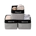DECOMOMO Storage Bins, Extra Large Fabric Storage Baskets for Shelves 3Pack