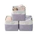 DECOMOMO Storage Bins, Large Fabric Storage Baskets for Shelves 3 Pack