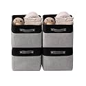 DECOMOMO Storage Bins, Large Fabric Storage Baskets for Shelves 4 Pack