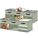 DECOMOMO Storage Bins, Cube Storage Bin with Window