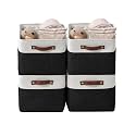 DECOMOMO Storage Bins, Large Fabric Storage Baskets for Shelves 4 Pack