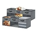 DECOMOMO Storage Bins, Cube Storage Bin with Window