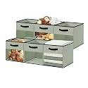 DECOMOMO Storage Bins, Cube Storage Bin with Window