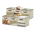 DECOMOMO Storage Bins, Cube Storage Bin with Window