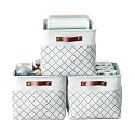 DECOMOMO Storage Bins, Large Fabric Storage Baskets for Shelves 3 Pack