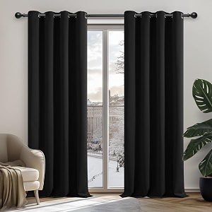 Deconovo Blackout Curtains Eyelet Energy Saving Thermal