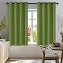 Deconovo Curtains Green Super Soft Solid Thermal