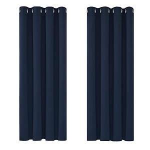 Deconovo Navy Blue Blackout Curtains for Living