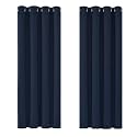 Deconovo Navy Blue Blackout Curtains for Living