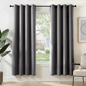 Deconovo Solid Thermal Insulated Room Darkening Curtains