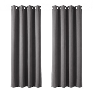Deconovo Thermal Insulated Bedroom Blackout Curtains Ring