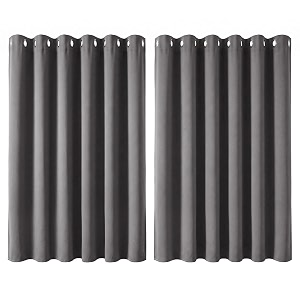Deconovo Thermal Insulated Extra Wide Grey Curtains