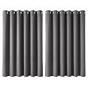 Deconovo Thermal Insulated Extra Wide Grey Curtains