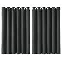 Deconovo Thermal Insulated Wide Grey Curtains Energy
