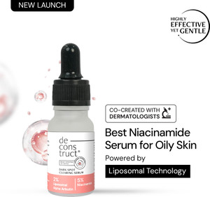 deconstruct 5 niacinamide serum for oily skin2 alpha arbutin with liposomal technology