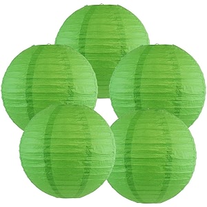 round chinese japanese paper lantern hanging paper lanterns metal frame for home lamps party event decoration outdoorindoor paper lanterns set of 5 14 inch dark green