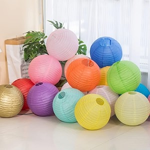 round chinese japanese paper lantern hanging paper lanterns metal frame for home lamps party event decoration outdoorindoor paper lanterns set of 5 14 inch green